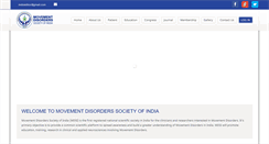 Desktop Screenshot of movementdisordersindia.org